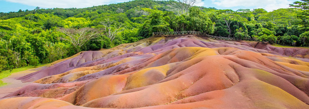 Seven Coloured Earth at Chamarel Mauritius
